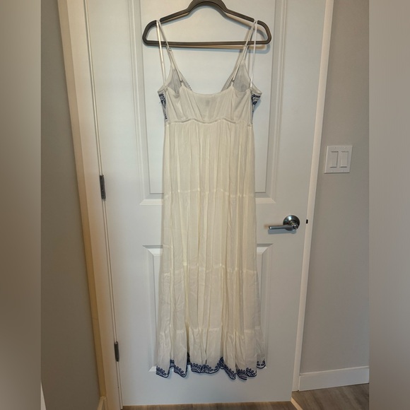 NWOT Boho Embroidered Button Maxi Dress - Picture 2 of 7